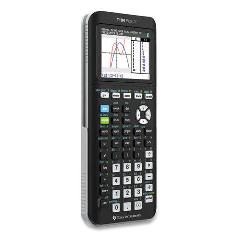 Ti-84 Plus Ce Programmable Color Graphing Calculator, 10-digit Lcd, Black