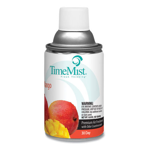 Premium Metered Air Freshener Refill, Mango, 7.1 Oz Aerosol Spray, 12/carton