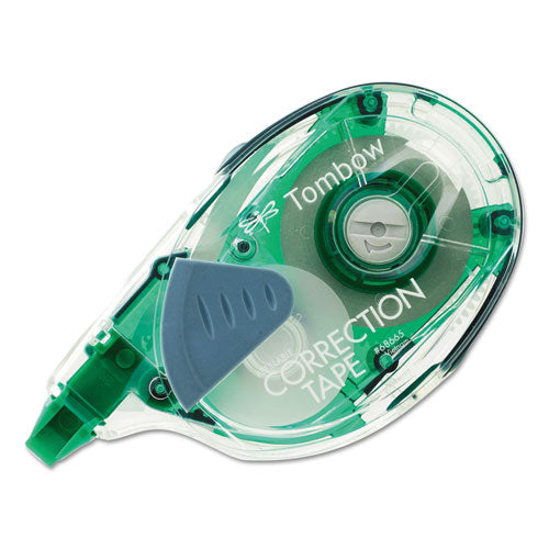 Mono Refillable Correction Tape, Refillable, 0.17" X 39.33 Ft, White Tape, Clear Dispenser