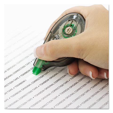 Mono Original Correction Tape Value Pack, Non-refillable, 0.17" X 32.83 Ft, Translucent Smoke/green Dispenser, 10/pack