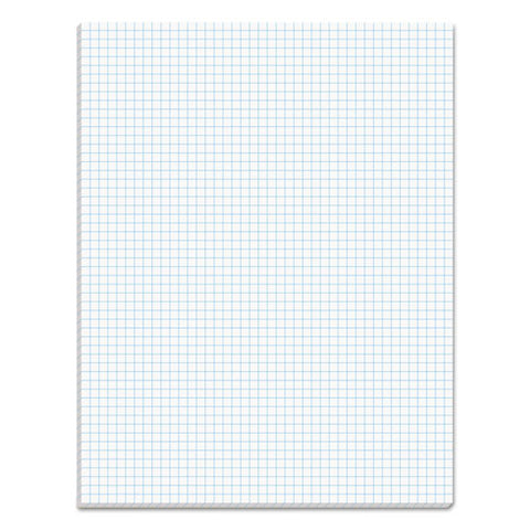 Quadrille Pads, Quadrille Rule (5 Sq/in), 50 White 8.5 X 11 Sheets