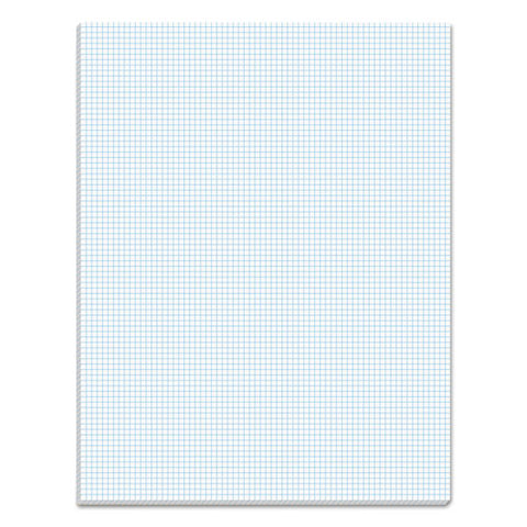 Quadrille Pads, Quadrille Rule (8 Sq/in), 50 White 8.5 X 11 Sheets