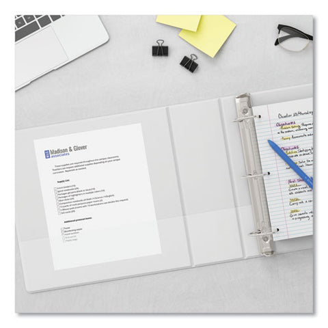 Slant D-ring View Binder, 3 Rings, 0.5" Capacity, 11 X 8.5, White