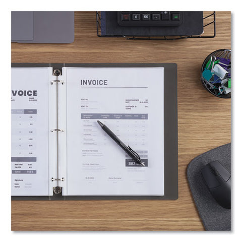 Standard Sheet Protectors, Light-duty, Side: 3-hole Punched, Top Load 8.5 X 11 Insert, Clear Front, 100/box