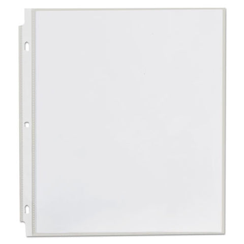 Standard Sheet Protectors, Light-duty, Side: 3-hole Punched, Top Load 8.5 X 11 Insert, Clear Front, 100/box