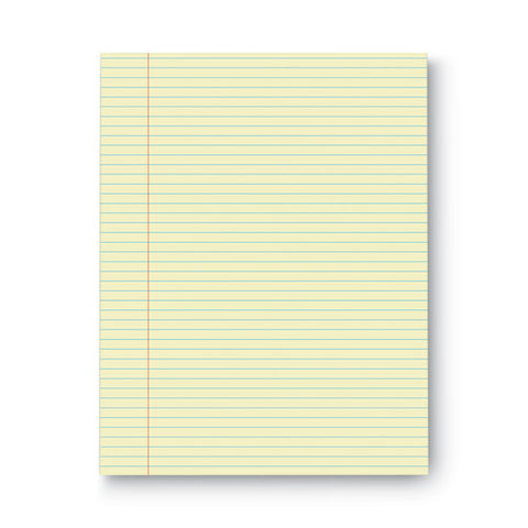 Glue Top Pads, Narrow Rule, 50 Canary-yellow 8.5 X 11 Sheets, Dozen