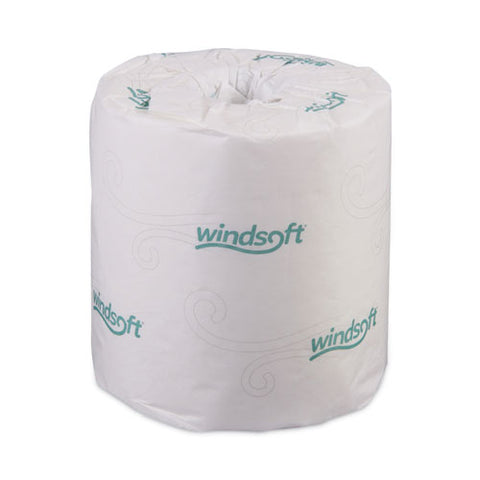 Bath Tissue, Individually Wrapped Rolls, Septic Safe, 2-ply, White, 500 Sheets/roll, 96 Rolls/carton