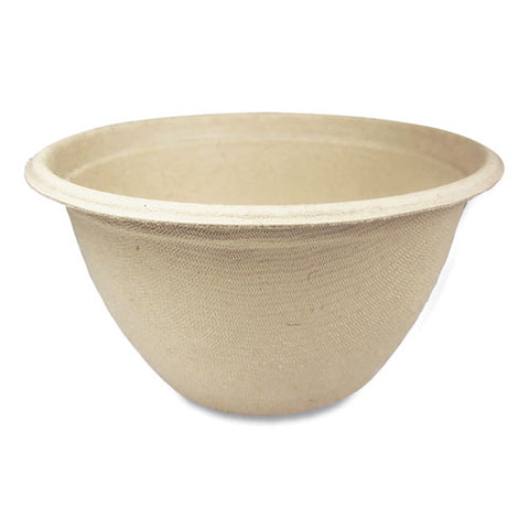 Fiber Bowls, 12 Oz, 4.5" Dia X 2.5" H, Natural, Paper, 500/carton