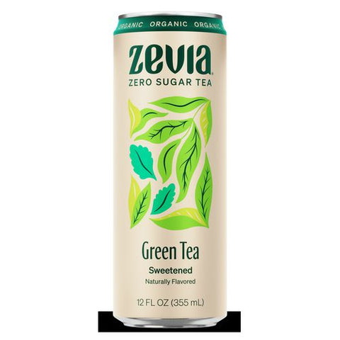 Zero Sugar Naturally Sweetened Green Tea, 12 Oz Can, 12/carton