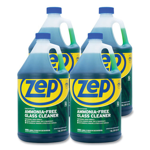 Ammonia-free Glass Cleaner, Pleasant Scent, 1 Gal Bottle, 4/carton