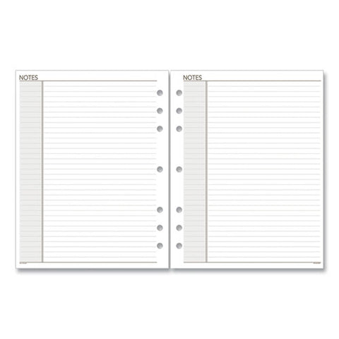 Lined Notes Pages For Planners/organizers, 8.5 X 5.5, White Sheets, Undated