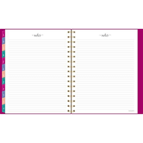 Harmony Weekly/monthly Poly Planner, 8.88 X 7.69, Purple/gold Cover, 13-month (jan To Jan): 2025 To 2026