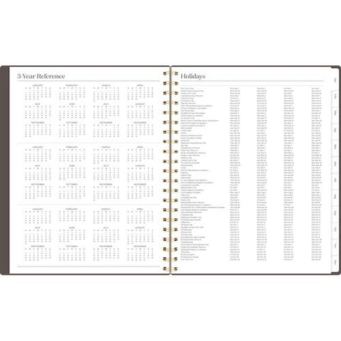 Workstyle Weekly/monthly Planner, 11 X 9.38, Brown/gold Cover, 12-month (jan To Dec): 2025