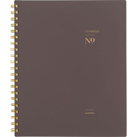 Workstyle Weekly/monthly Planner, 11 X 9.38, Brown/gold Cover, 12-month (jan To Dec): 2025