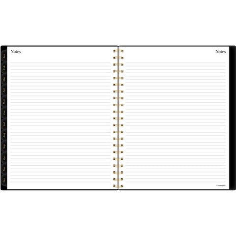 Radiate Weekly/monthly Planner, Stylized Solar-eclipse Artwork, 11 X 9.25, Black/gold Cover, 12-month (jan To Dec): 2025