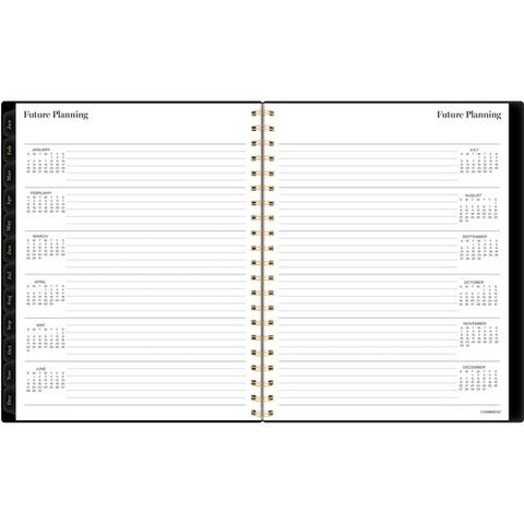 Radiate Weekly/monthly Planner, Stylized Solar-eclipse Artwork, 11 X 9.25, Black/gold Cover, 12-month (jan To Dec): 2025