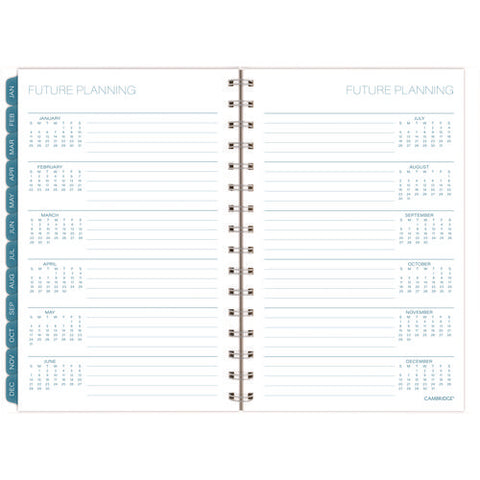 Glacier Weekly/monthly Planner, Glacier Artwork, 8.5" X 6.38", Blue/gray/silver Cover, 12-month (jan To Dec): 2025