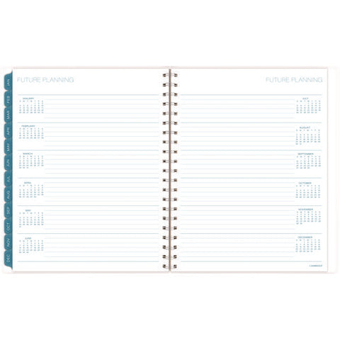 Glacier Weekly/monthly Planner, Glacier Artwork, 11" X 9.25", Blue/gray/silver Cover, 12-month (jan To Dec): 2025