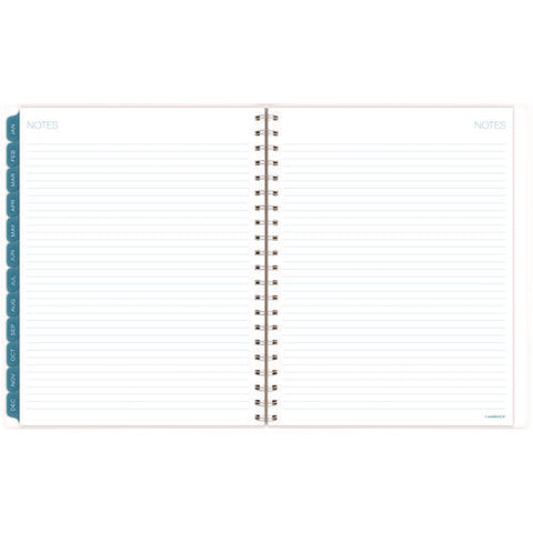 Glacier Weekly/monthly Planner, Glacier Artwork, 11" X 9.25", Blue/gray/silver Cover, 12-month (jan To Dec): 2025