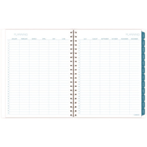 Glacier Weekly/monthly Planner, Glacier Artwork, 11" X 9.25", Blue/gray/silver Cover, 12-month (jan To Dec): 2025