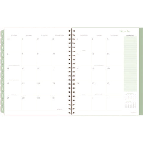 Ombre Weekly/monthly Planner, Colorful Cloud Artwork, 11" X 9.25", Multicolor Cover, 12-month (jan To Dec): 2025