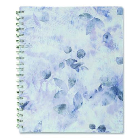 Dewdrop Academic Weekly Monthly Planner, Watercolor Floral, Blue/gray/purple Cover, 12-month (july To June): 2025 To 2026