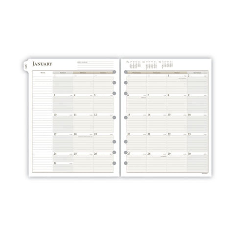 2-page-per-week Planner Refills, 8.5 X 5.5, White Sheets, 12-month (jan To Dec): 2025