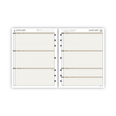 2-page-per-week Planner Refills, 8.5 X 5.5, White Sheets, 12-month (jan To Dec): 2025