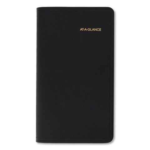 Compact Weekly Appointment Book, 6.25 X 3.25, Black Cover, 12-month (jan To Dec): 2025