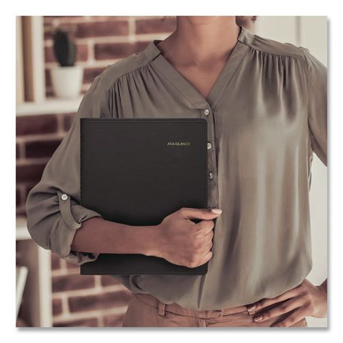 Academic Monthly Planner, 11 X 9, Black Cover, 18-month: July 2026 To Dec 2027