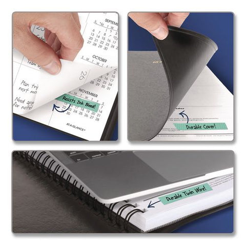 Academic Monthly Planner, 11 X 9, Black Cover, 18-month: July 2026 To Dec 2027