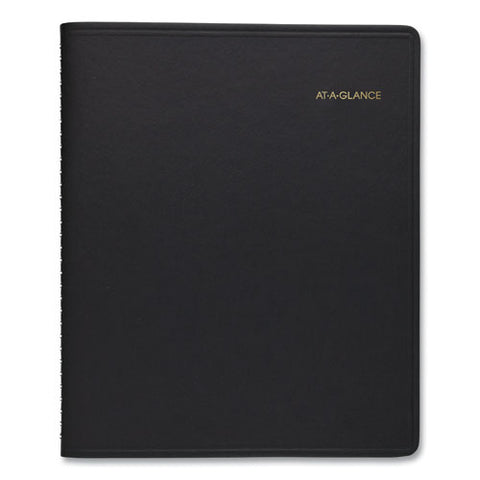 Monthly Planner, 8.75 X 7, Black Cover, 12-month (jan To Dec): 2025