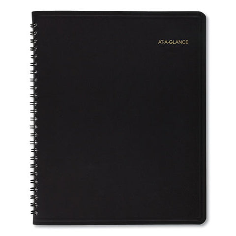 Monthly Planner In Business Week Format, 10 X 8, Black Cover, 12-month (jan To Dec): 2025