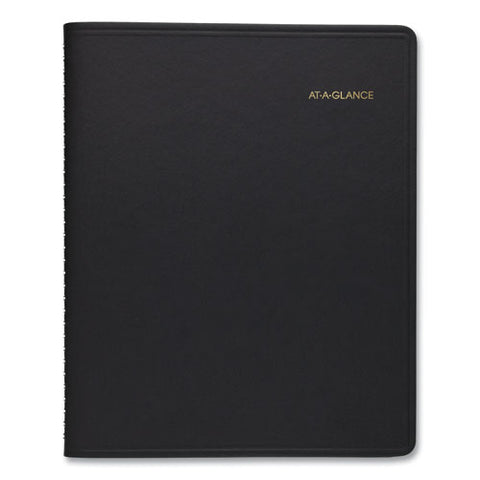 24-hour Daily Appointment Book, 11 X 8.5, Black Cover, 12-month (jan To Dec): 2025