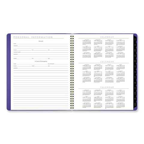 Contemporary Monthly Planner, 11.38 X 9.63, Purple Cover, 12-month (jan To Dec): 2025