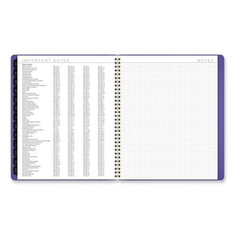 Contemporary Monthly Planner, 11.38 X 9.63, Purple Cover, 12-month (jan To Dec): 2025