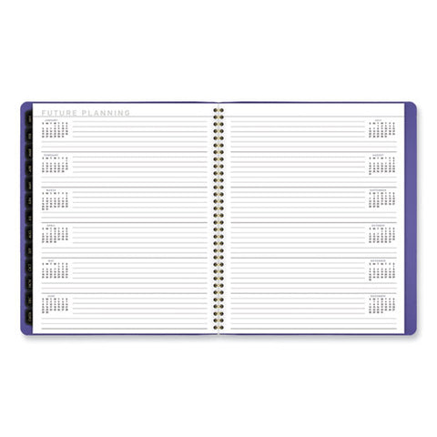 Contemporary Monthly Planner, 11.38 X 9.63, Purple Cover, 12-month (jan To Dec): 2025