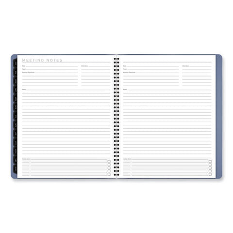 Contemporary Monthly Planner, 11.38 X 9.63, Blue Cover, 12-month (jan To Dec): 2025