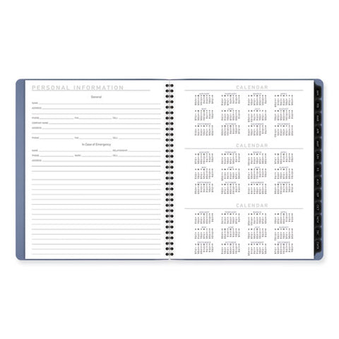 Contemporary Monthly Planner, 11.38 X 9.63, Blue Cover, 12-month (jan To Dec): 2025