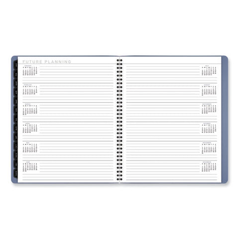 Contemporary Monthly Planner, 11.38 X 9.63, Blue Cover, 12-month (jan To Dec): 2025