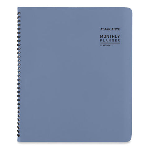 Contemporary Monthly Planner, 11.38 X 9.63, Blue Cover, 12-month (jan To Dec): 2025