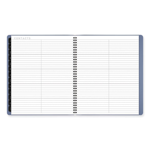 Contemporary Monthly Planner, 11.38 X 9.63, Blue Cover, 12-month (jan To Dec): 2025