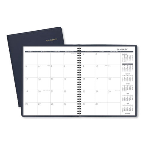 Monthly Planner, 11 X 9, Navy Cover, 15-month: Jan 2025 To Mar 2026