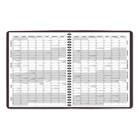 Monthly Planner, 11 X 9, Winestone Cover, 15-month: Jan 2025 To Mar 2026