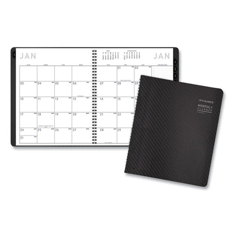 Contemporary Monthly Planner, Premium Paper, 11 X 9, Graphite Cover, 12-month (jan To Dec): 2025