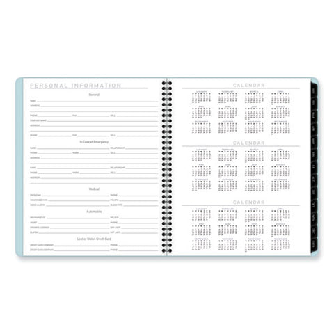 Contemporary Lite Monthly Planner, 11 X 9.5, Light Blue Cover, 12-month (jan To Dec): 2025