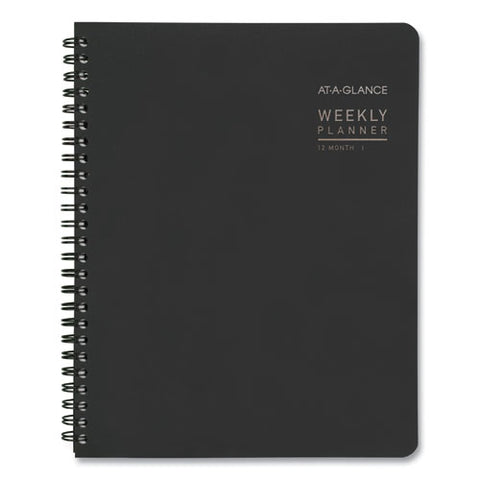 Contemporary Lite Weekly/monthly Planner, 8.75 X 7, Black Simulated Leather Cover, 12-month (jan To Dec): 2025