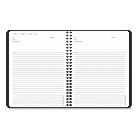 Contemporary Lite Weekly/monthly Planner, 8.75 X 7, Black Simulated Leather Cover, 12-month (jan To Dec): 2025