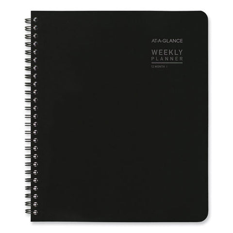 Contempo Lite Academic Year Weekly/monthly Planner, 8.75 X 7.87, Black Cover, 12-month (july To June): 2025 To 2026