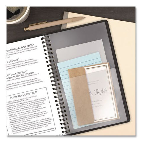 Academic Daily Planner, 8 X 5, Black Cover, 12-month: July 2026 To June 2027